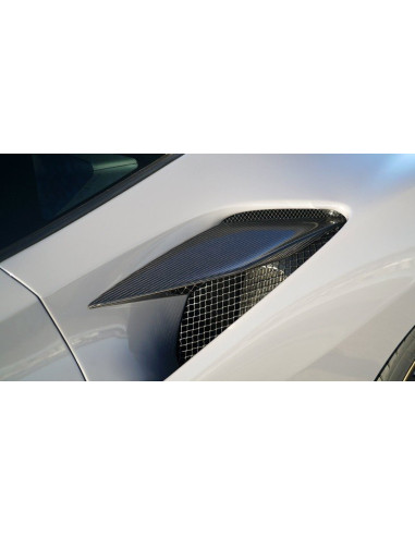 NOVITEC Ferrari F8 Tributo / Spider Inserts Prises d'air latérale Carbone