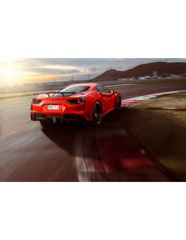 NOVITEC Ferrari 488 GTB Aileron N-Largo Carbone