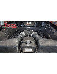 SFORZA Ferrari F430 Coupé / Scuderia Caches moteur latéraux Carbone compartiment moteur 2