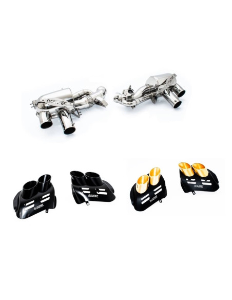 Silencieux d'échappement inox à valves NOVITEC pour FERRARI 12 CILINDRI