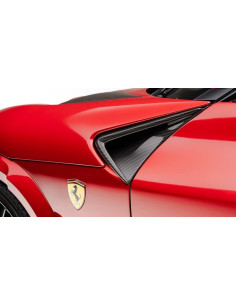 Inserts d'ailes avant Carbone NOVITEC pour FERRARI PUROSANGUE