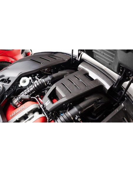 Caches compartiment moteur Carbone NOVITEC pour FERRARI PUROSANGUE