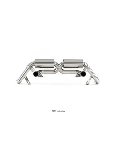 Silencieux d'échappement Inox à valves KLINE Innovation pour Lamborghini Gallardo LP500 LP520 (2004-2006)