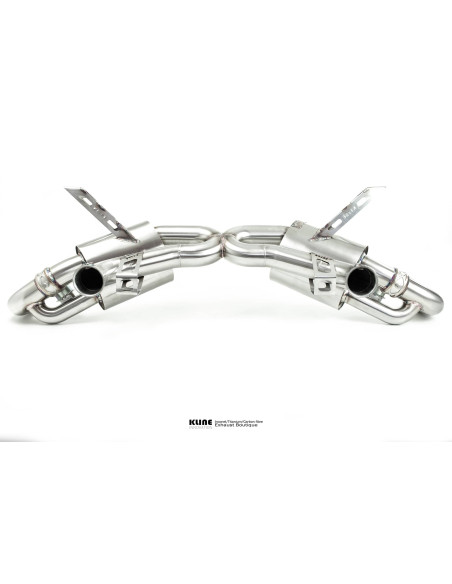 Silencieux d'échappement Inox à valves KLINE Innovation pour Lamborghini Gallardo LP500 LP520 (2006-2008)