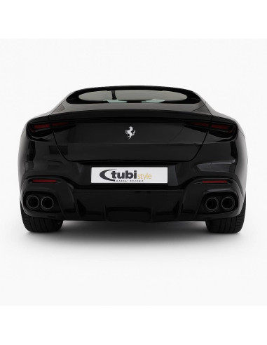 Ligne d'échappement inox à valves TUBI STYLE pour FERRARI PUROSANGUE