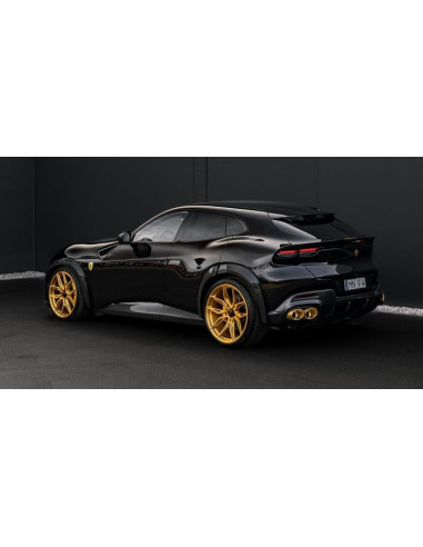 Embouts d'échappement Couleur Or Gold NOVITEC pour FERRARI PUROSANGUE