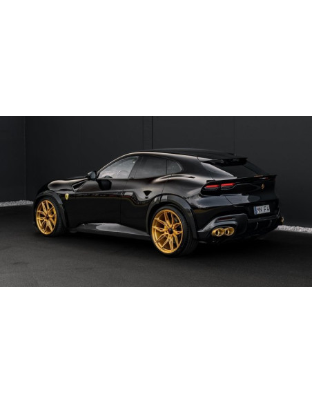 Embouts d'échappement Couleur Or Gold NOVITEC pour FERRARI PUROSANGUE