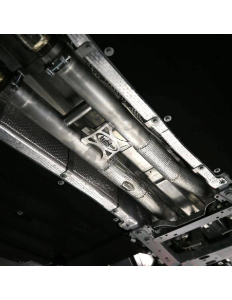 Ligne d'échappement inox à valves TUBI STYLE pour FERRARI PUROSANGUE
