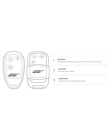 Télécommandes de valves d'échappements ASR pour Lamborghini URUS