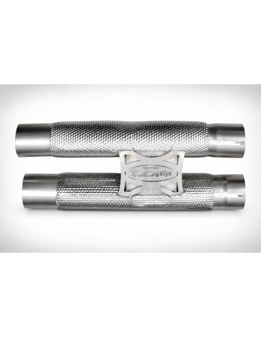 Silencieux à valves + H-Pipe d'échappement inox TUBI STYLE pour FERRARI 12 CILINDRI