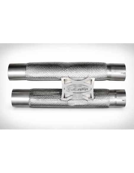 Silencieux à valves + H-Pipe d'échappement inox TUBI STYLE pour FERRARI 12 CILINDRI