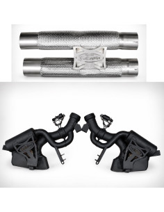 Silencieux à valves + H-Pipe d'échappement inox TUBI STYLE pour FERRARI 12 CILINDRI