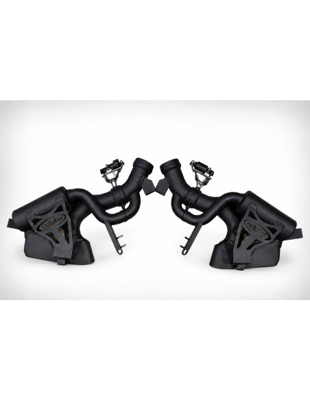 Silencieux à valves + H-Pipe d'échappement inox TUBI STYLE pour FERRARI 12 CILINDRI
