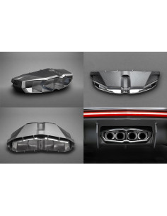 Silencieux d'échappement Inox à valves CAPRISTO pour LAMBORGHINI Aventador SV LP750-4 2