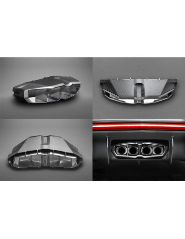 Silencieux d'échappement Inox à valves CAPRISTO pour LAMBORGHINI Aventador SV LP750-4