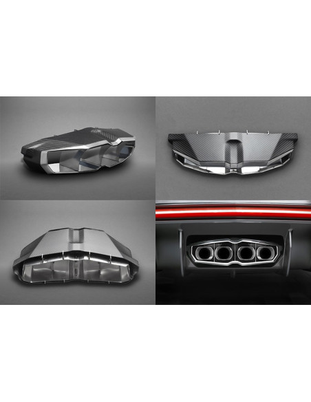 Silencieux d'échappement Inox à valves CAPRISTO pour LAMBORGHINI Aventador SV LP750-4